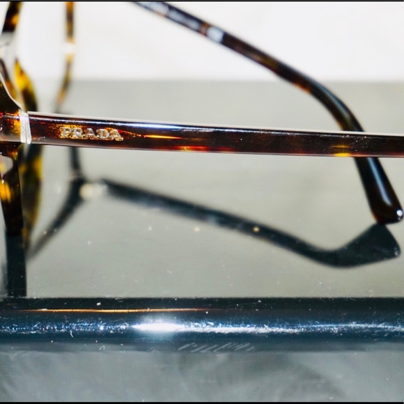 Prada Brown Tortoiseshell Eyeglasses - Picture 2 of 5